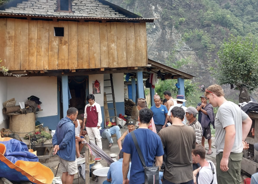 Honey filtration and distribution ceremony