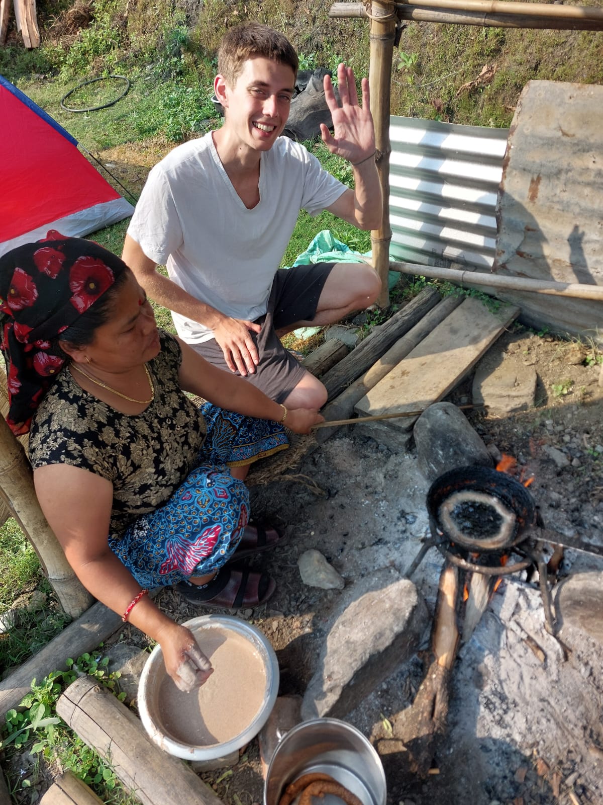 Traditional Sel Roti breakfast
